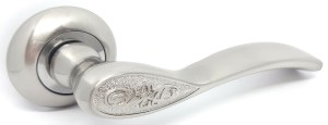 Ручка дверная KEDR R10-1313 SN CP (сатин/хром)